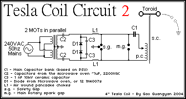 Tesla Coil 2 - Loneoceans Laboratories - ARSG 4.2kVA Telsa Coil